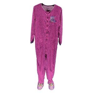 Nick & Nora Owl Adult Onesie Pajamas with Footsies Size Medium/Large/XL Oversize